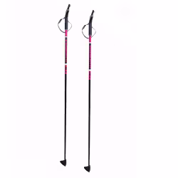 Лыжные палки Vuokatti Black/Magenta, стекловолокно, 105 см