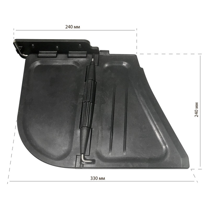 Комплект транцевых плит Zodiac Cadet 2005 10016593, серый