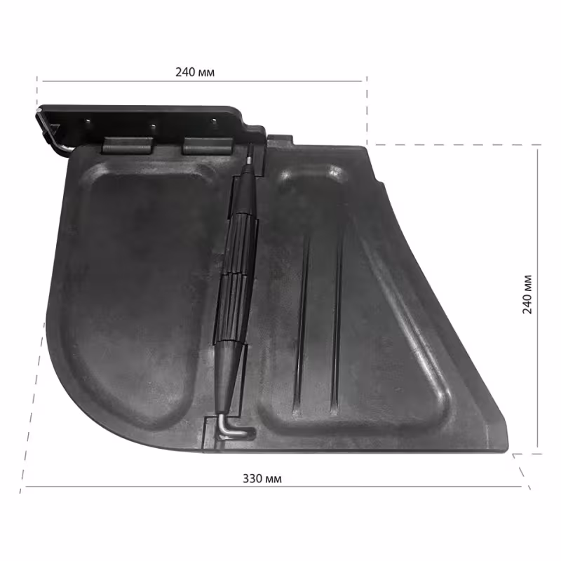 Комплект транцевых плит Zodiac Cadet 2005 10016592, черный