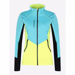 Куртка женская Fischer Softshell Warm GR8117-400, бирюзовый/желтый, размер 50
