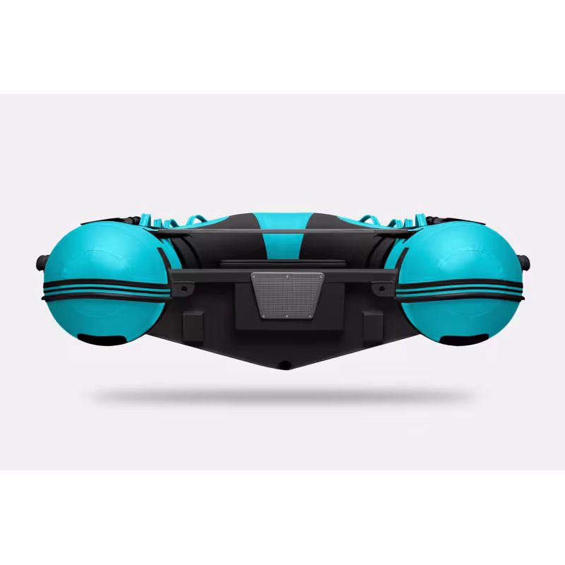 Лодка РИБ Gladiator AL420, черный/бирюзовый