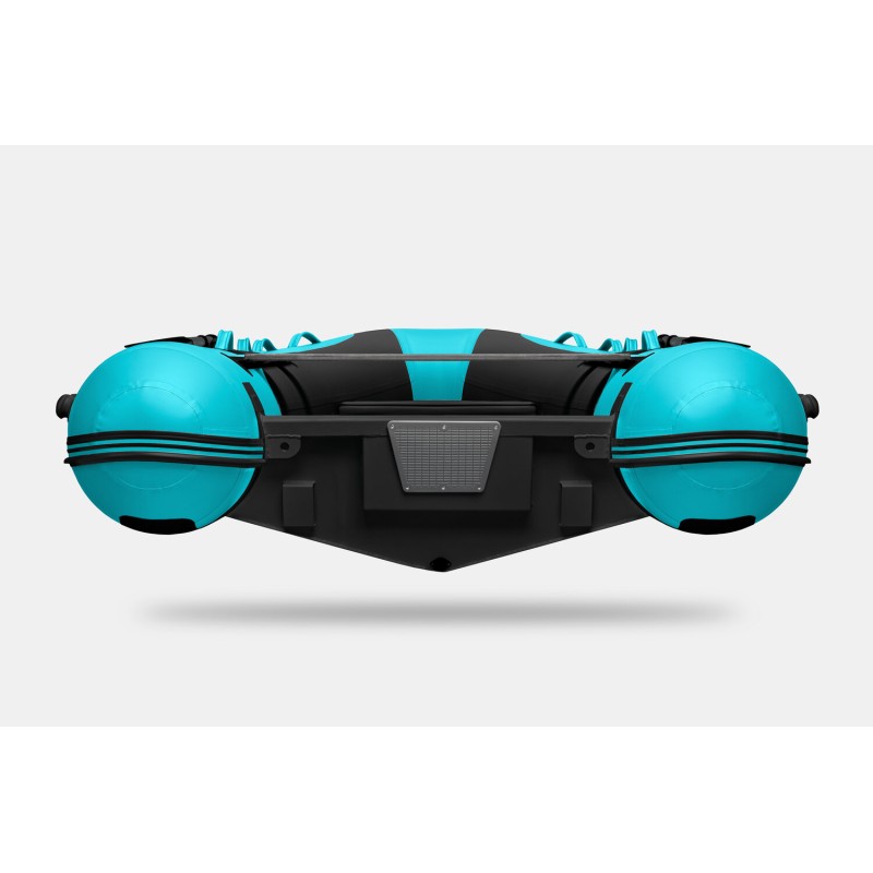 Лодка РИБ Gladiator AL420, черный/бирюзовый