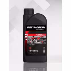 Масло моторное синтетическое для 2Т двигателей Polymerium Motofan 702, 4л