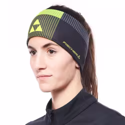 Повязка на голову Fischer Lahti Print, черный/желтый