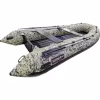 Лодка надувная ПВХ HunterBoat 390 А, НДНД, пиксель зеленый