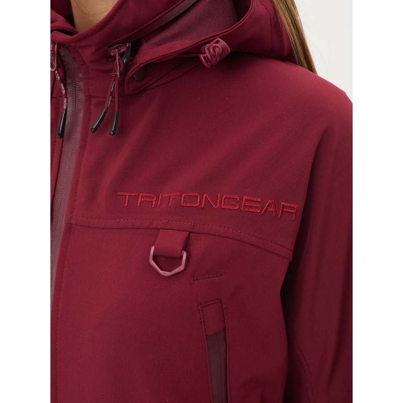 Костюм женский Triton PRO -5, ткань SoftShell, винный, размер 40-42, 158-164 см