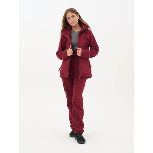 Костюм женский Triton PRO -5, ткань SoftShell, винный, размер 48-50, 158-164 см