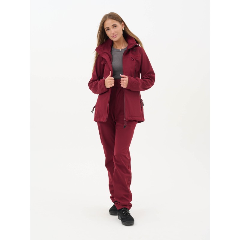 Костюм женский Triton PRO -5, ткань SoftShell, винный, размер 48-50, 158-164 см