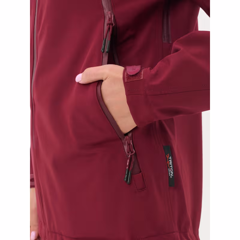 Костюм женский Triton PRO -5, ткань SoftShell, винный, размер 48-50, 170-176 см