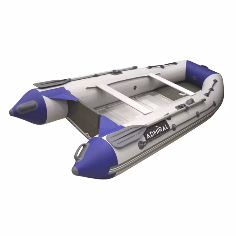 Лодка надувная ПВХ Адмирал 320 Classic, пайол фанерный, белый