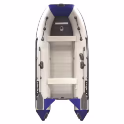 Лодка надувная ПВХ Адмирал 320 Classic, пайол фанерный, белый