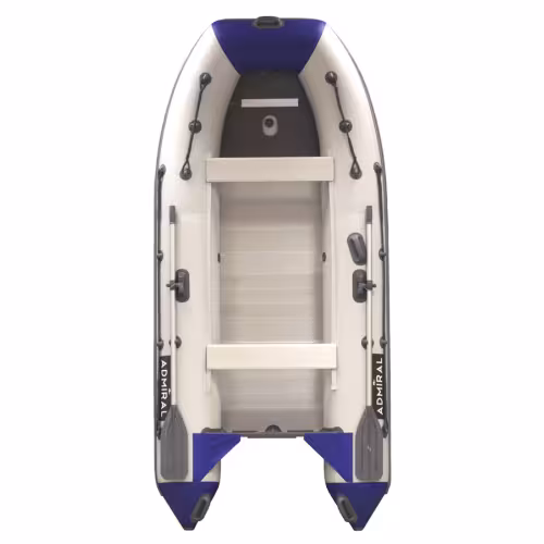 Лодка надувная ПВХ Адмирал 320 Classic, пайол фанерный, белый