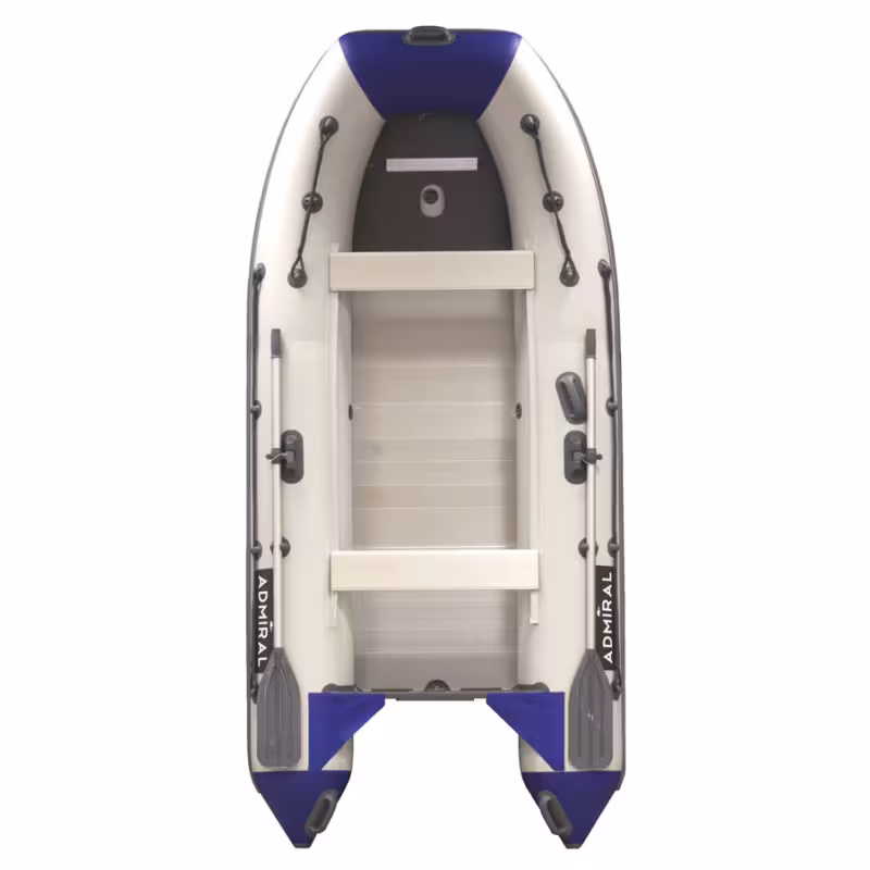 Лодка надувная ПВХ Адмирал 320 Classic, пайол фанерный, белый