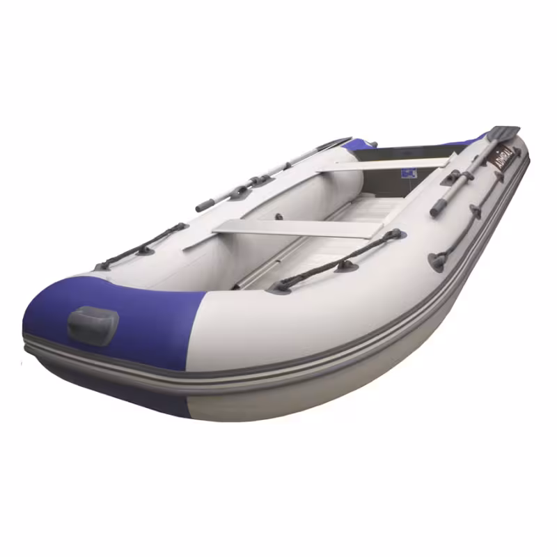 Лодка надувная ПВХ Адмирал 320 Classic, пайол фанерный, белый