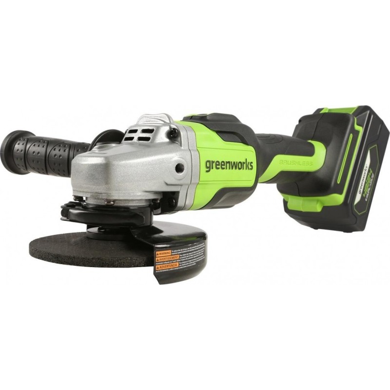 Шлифмашина угловая аккумуляторная Greenworks GD24AGK2