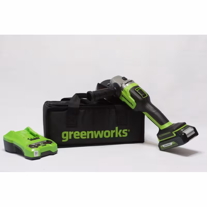Шлифмашина угловая аккумуляторная Greenworks GD24AGK2
