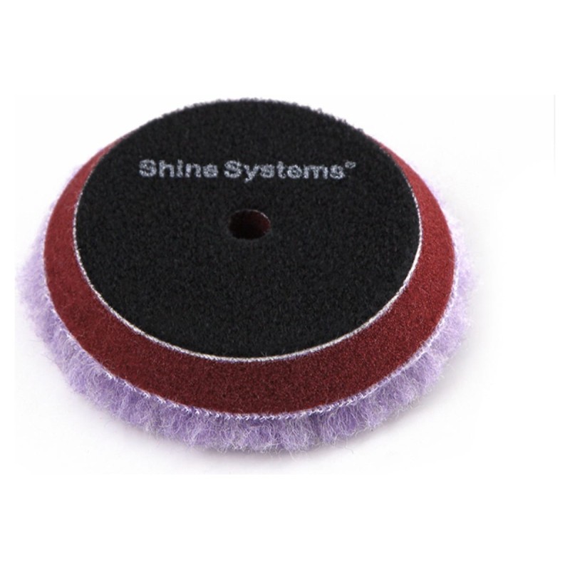 Круг полировальный Shine Systems Lila Wool Pad SS568, 75 мм
