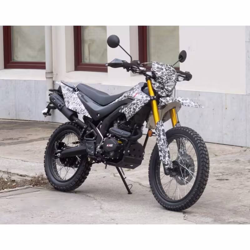 Мотоцикл эндуро Minsk Х250, белый камуфляж