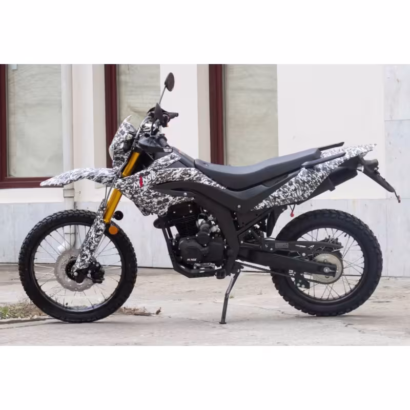 Мотоцикл эндуро Minsk Х250, белый камуфляж