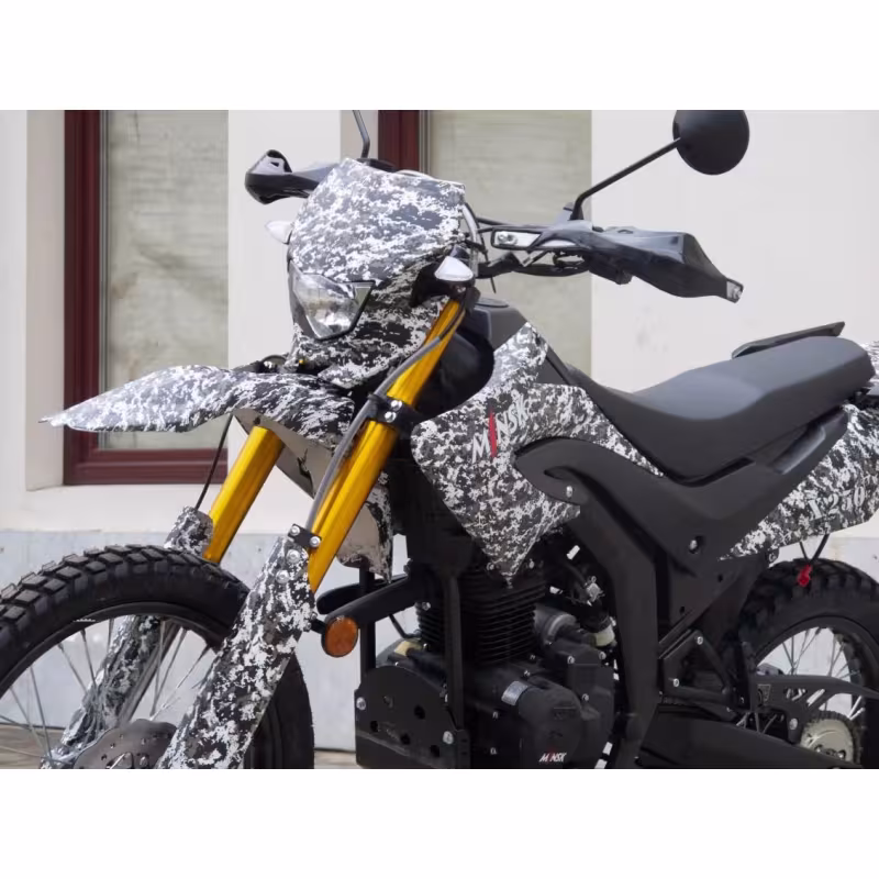 Мотоцикл эндуро Minsk Х250, белый камуфляж