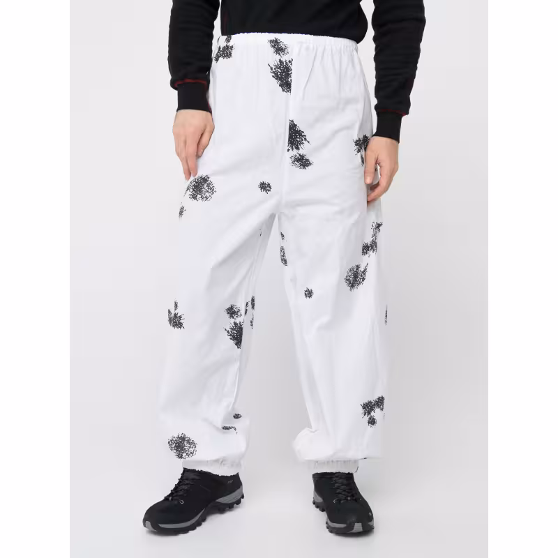 Костюм мужской зимний маскировочный Huntsman Метель, бязь, цвет Клякса, белый, размер 58-64, 182-188 см