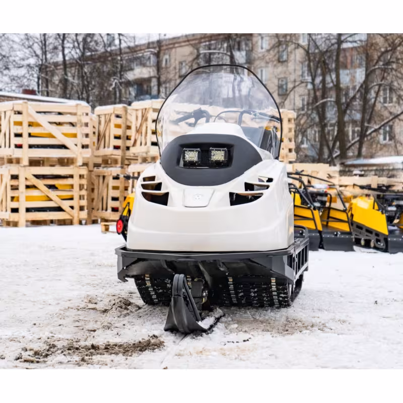 Комплект запчастей для сборки снегохода Бурлак СД, 24 л.с., подогрев ручек, белый