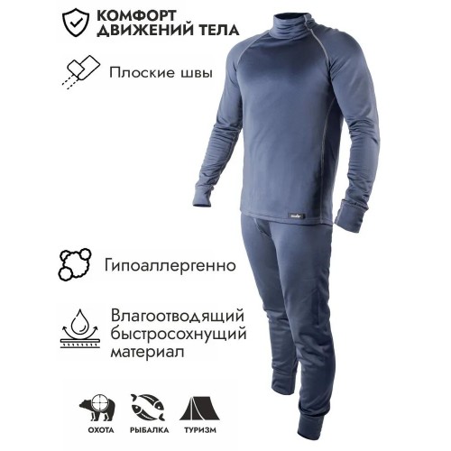 Комплект термобелья мужской Norfin Polar Pro Navy, синий, размер S