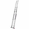 Лестница складная Krause Corda 010391, 3 секции, 9 ступеней, 6,2 м