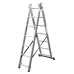 Лестница складная Krause Corda 010391, 3 секции, 9 ступеней, 6,2 м