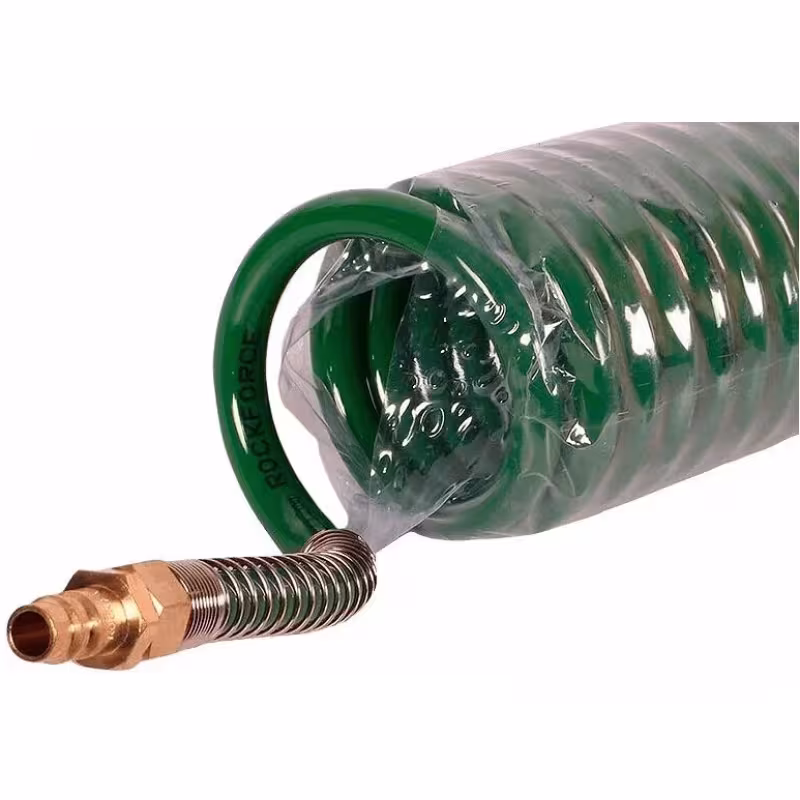 Шланг пневматический спиральный Rockforce RF-1208-5M, 5 м