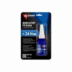 Фиксатор резьбы Kerry KR-160, разъемный, синий, 6 мл