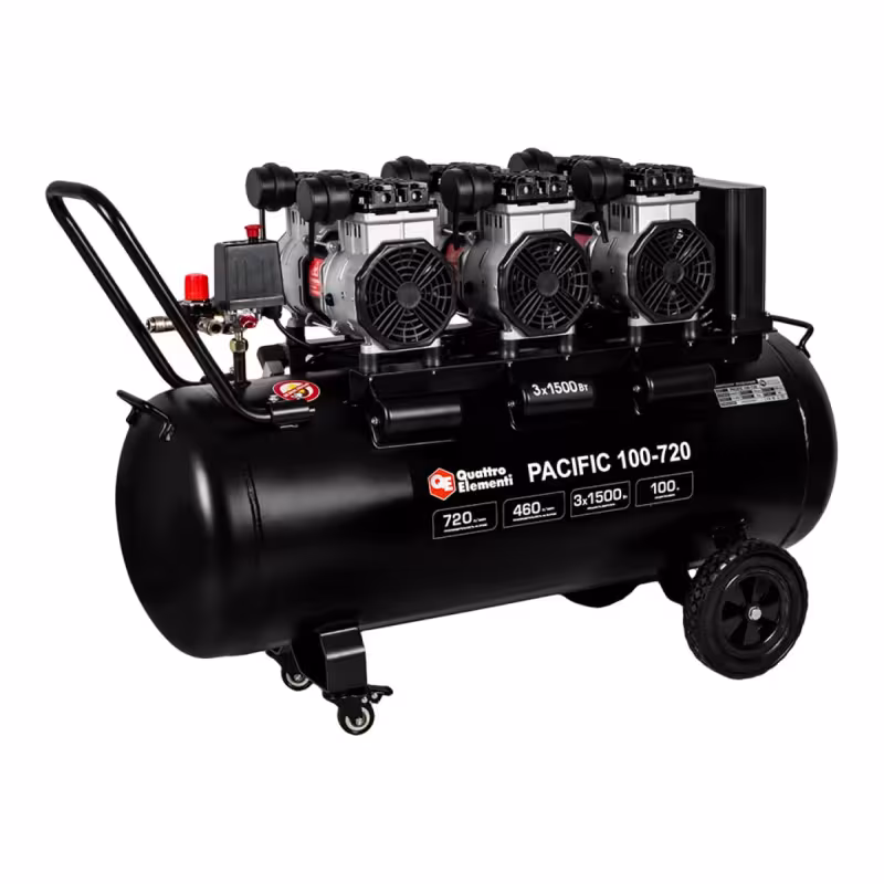 Компрессор безмасляный поршневой Quattro Elementi Pacific 100-720, 915-380