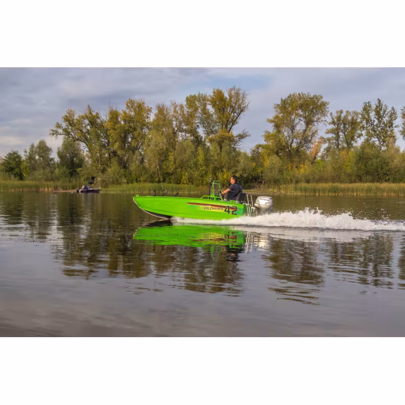 Лодка алюминиевая VBoats Волжанка 42 Scout, серый (42S 09 G323)