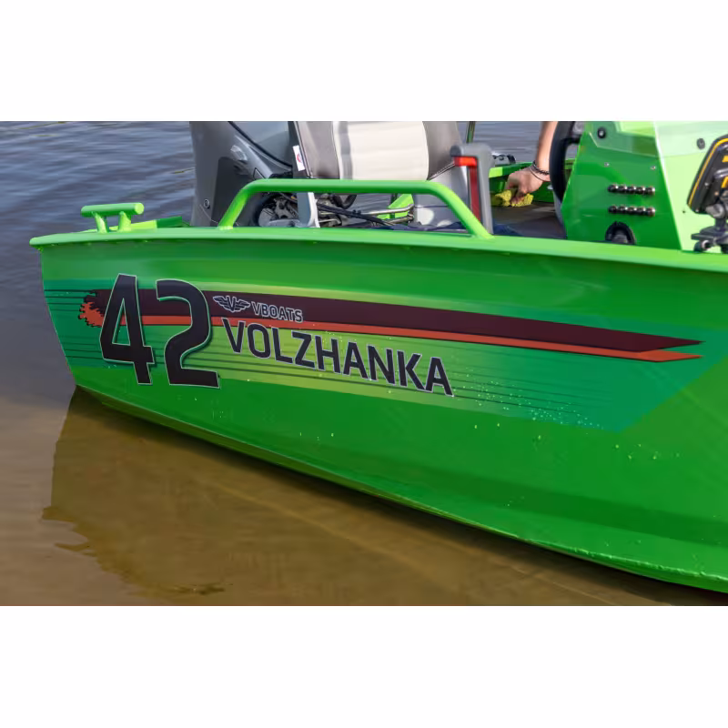 Лодка алюминиевая VBoats Волжанка 42 Scout, серый (42S 09 G323)