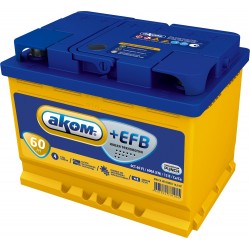 Аккумулятор Аком+ EFB (Start-Stop) 60Ah, 12V 