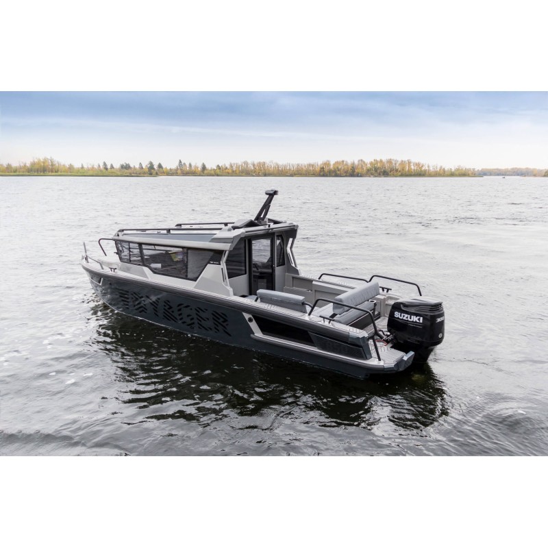 Лодка алюминиевая VBoats Волжанка Voyager 850 Cabin