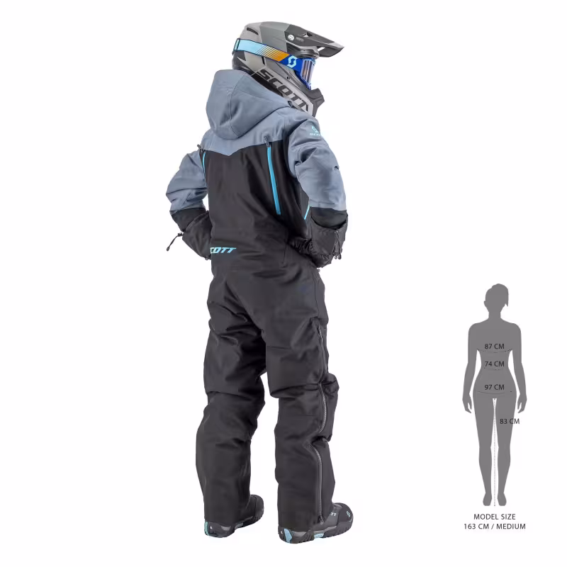 Комбинезон женский Scott DS-I Dryo black/breezeblue, черный/голубой, размер M