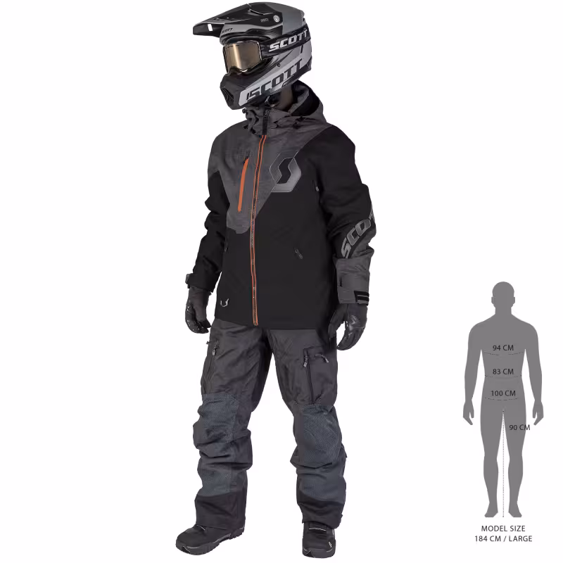 Полукомбинезон мужской Scott Move Dryo Black, черный, размер M
