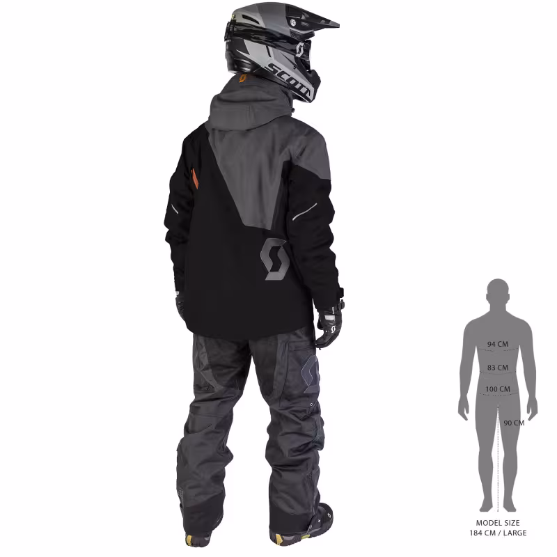 Полукомбинезон мужской Scott Move Dryo black, черный, размер XL