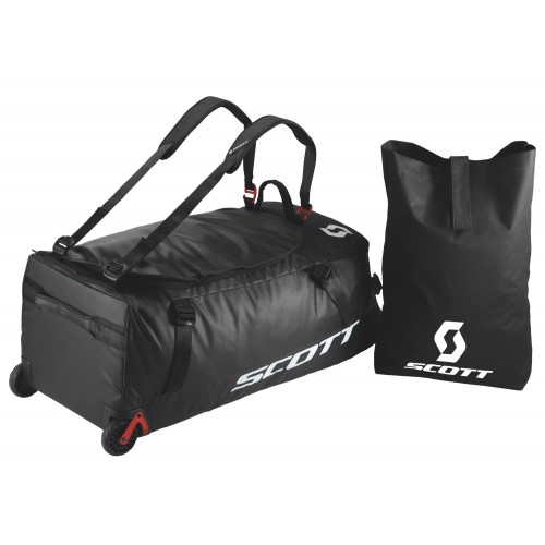 Сумка Scott Wheel Duffle 110 Black/Red Clay, 110 л, черный