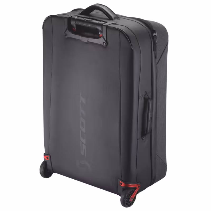 Чемодан на колесах Scott Travel Softcase 110 dark grey/red clay, 110 л, темно-серый