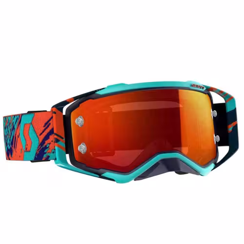 Мотоочки Scott  Primal Snow Cross 278606, голубой/оранжевый