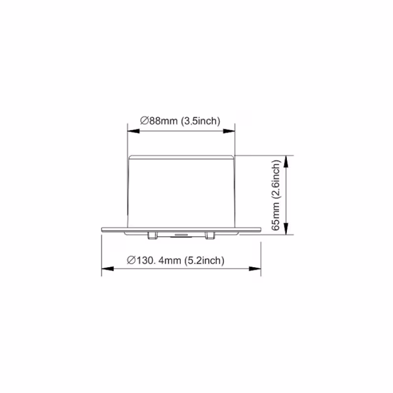 Люк технологический SeaFlo SFCH1-052-03, 130 мм, белый