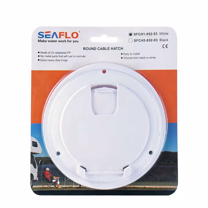 Люк технологический SeaFlo SFCH1-052-03, 130 мм, белый