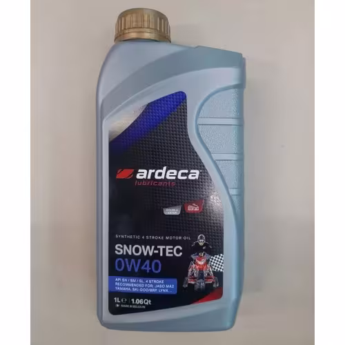 Масло моторное синтетическое для 4Т снегоходов Ardeca Snow-Tec Racing 0W40 P32041-ARD001, 1 л