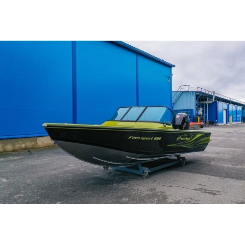Лодка алюминиевая NorthSilver 585М Fish Sport New (с межконсольным рундуком под спиннинги)