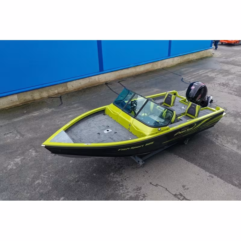 Лодка алюминиевая NorthSilver 585М Fish Sport New (с межконсольным рундуком под спиннинги)