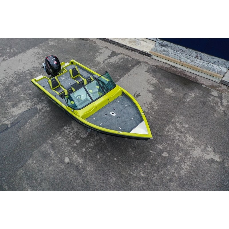 Лодка алюминиевая NorthSilver 585М Fish Sport New (с межконсольным рундуком под спиннинги)