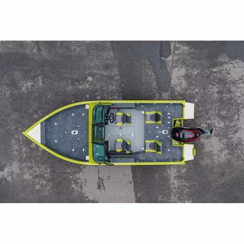 Лодка алюминиевая NorthSilver 585М Fish Sport New (с межконсольным рундуком под спиннинги)