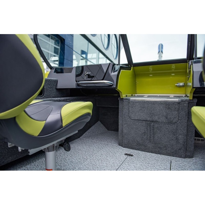 Лодка алюминиевая NorthSilver 585М Fish Sport New (с межконсольным рундуком под спиннинги)